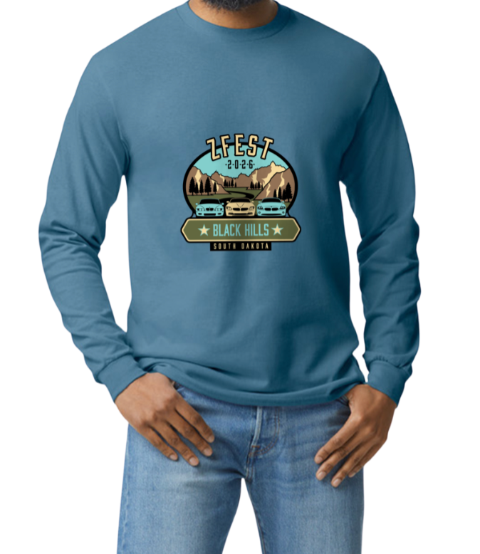 ZFEST 26 LONG Sleeve Tee Shirt - INDIGO