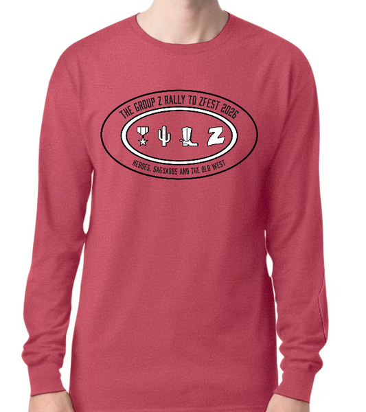 Group Z Rally Long Sleeve T-Shirt - Heather Red